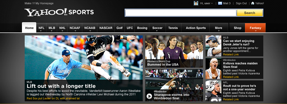 Yahoo! Sports Home